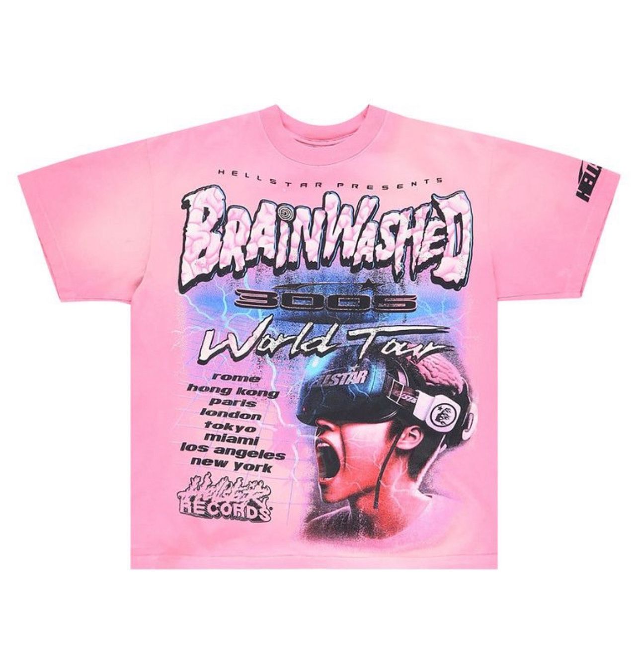 Pink Hellstar Tee Brainwashed Edition