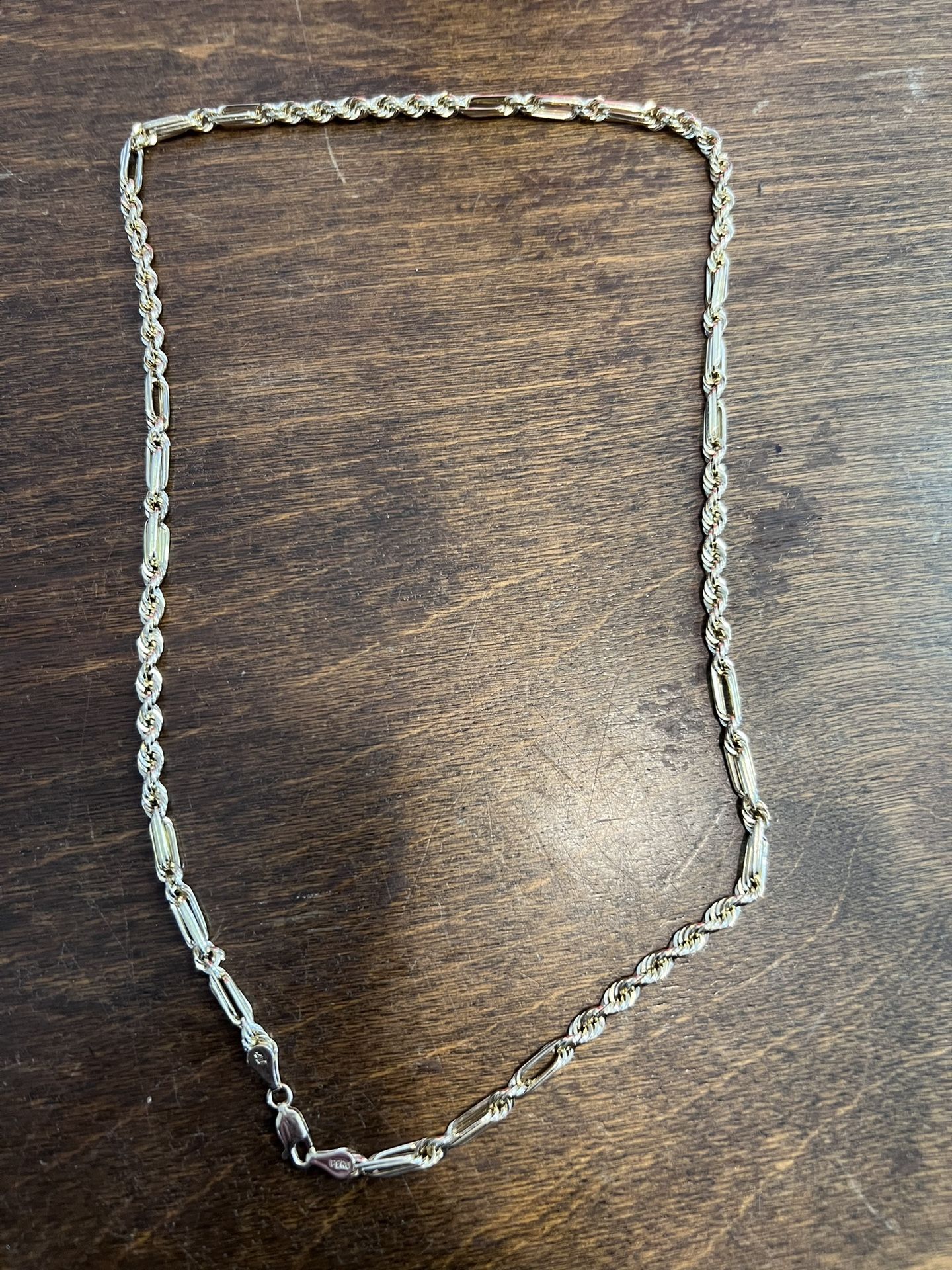 Gold Rope Chain Necklace 10k