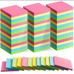 Sticky Notes Bulk pack- 3x3 Inch, Multicolor- 50 sheets- 100+