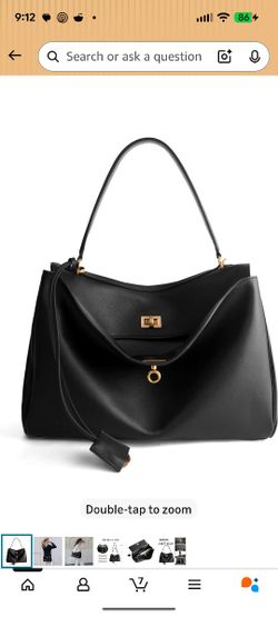 hedexe Genuine Leather Tote Bag for Women: Soft Cowhide Shoulder Handbags for Ladies 