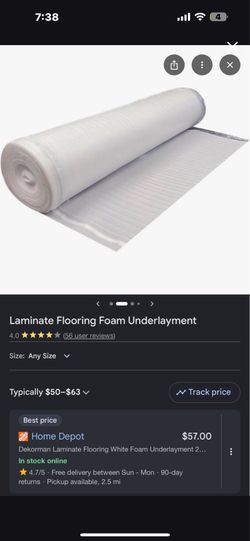 New never used 200sqft underlayment.