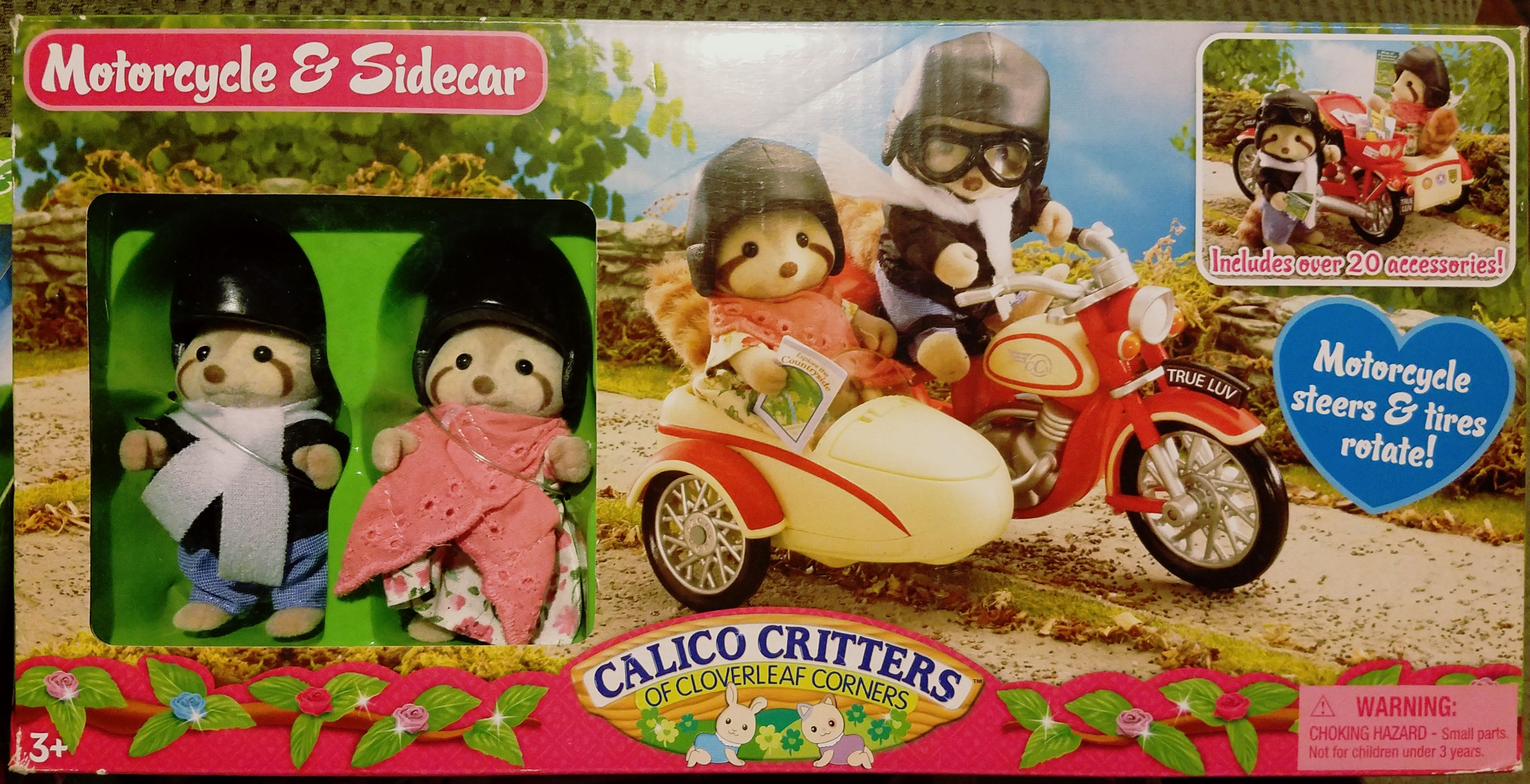 Calico Critters Motorcycle and Sidecar