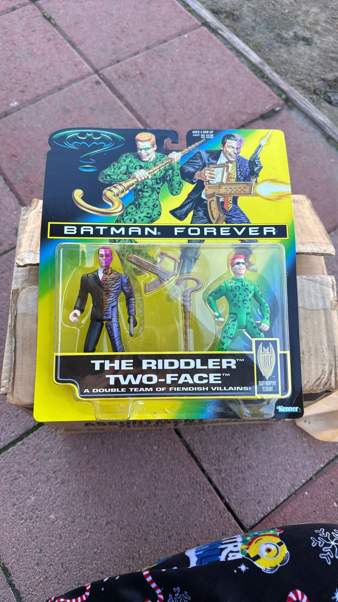 BATMAN FOREVER THE RIDDLER & TWO-FACE DOUBLE TEAM VILLAINS ACTION FIGURE 1996