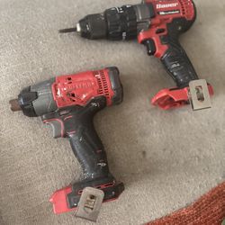 Craftsman Impact Gun Tool & Bauer Drill 
