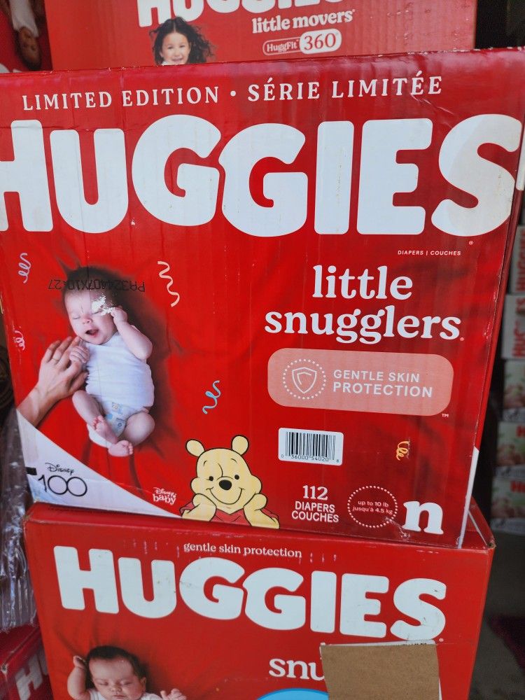 Huggies Newborn 112 Count $30 Each Box.