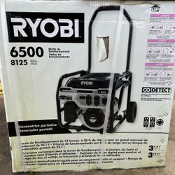 Ryobi 6,500-Watts Gas Powered Portable Home Generator / Planta Eléctrica Generadora 6500 Watts 
