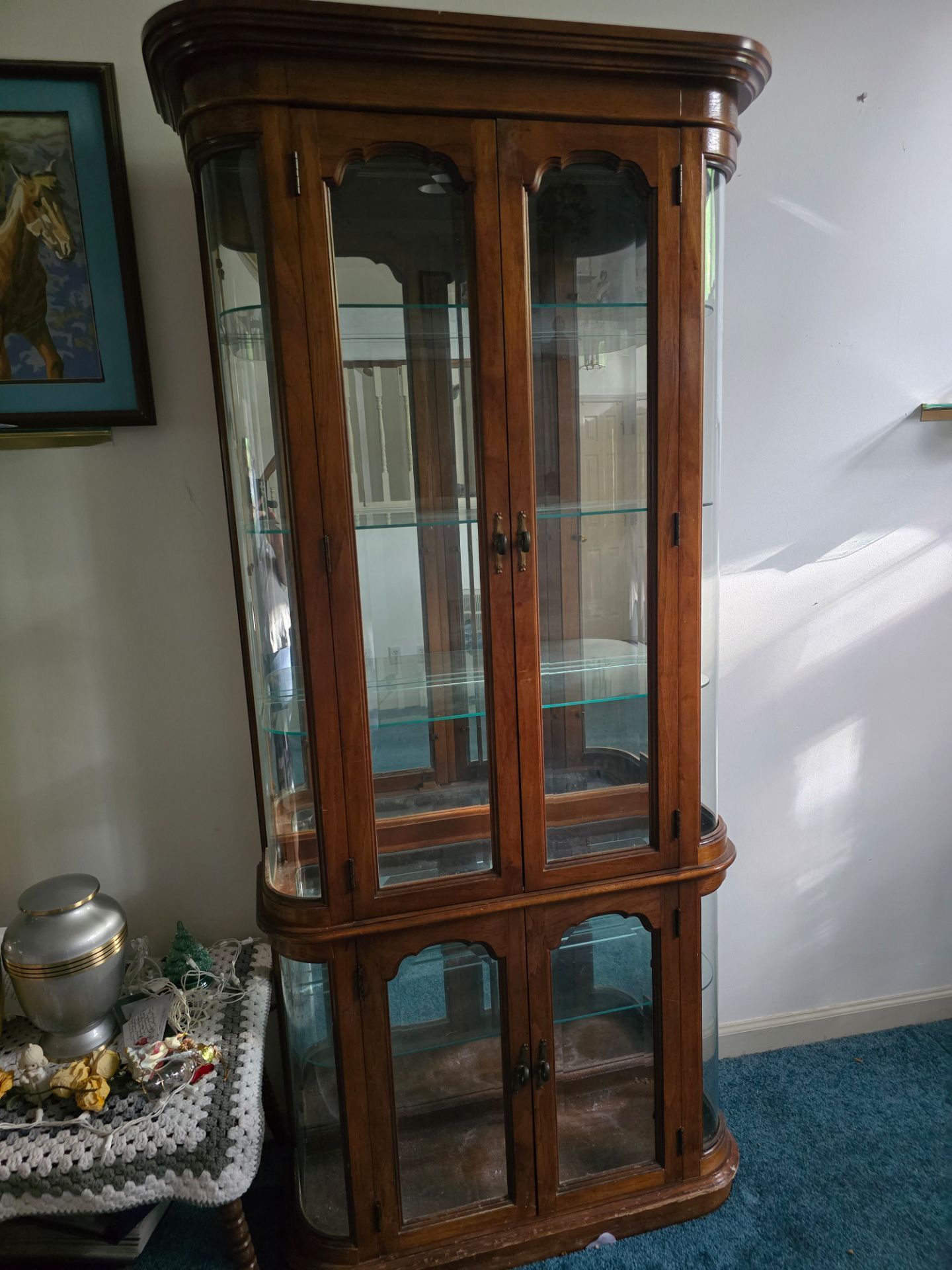 Pulaski Curved End Curio Cabinet