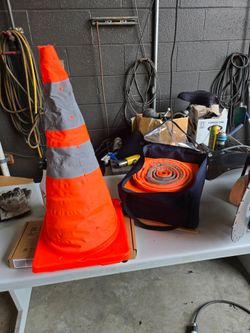 Orange Collapsible Cones