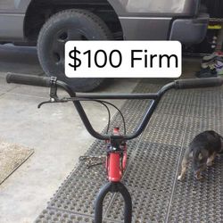 Red BMX Parts Bike $100 FIRM