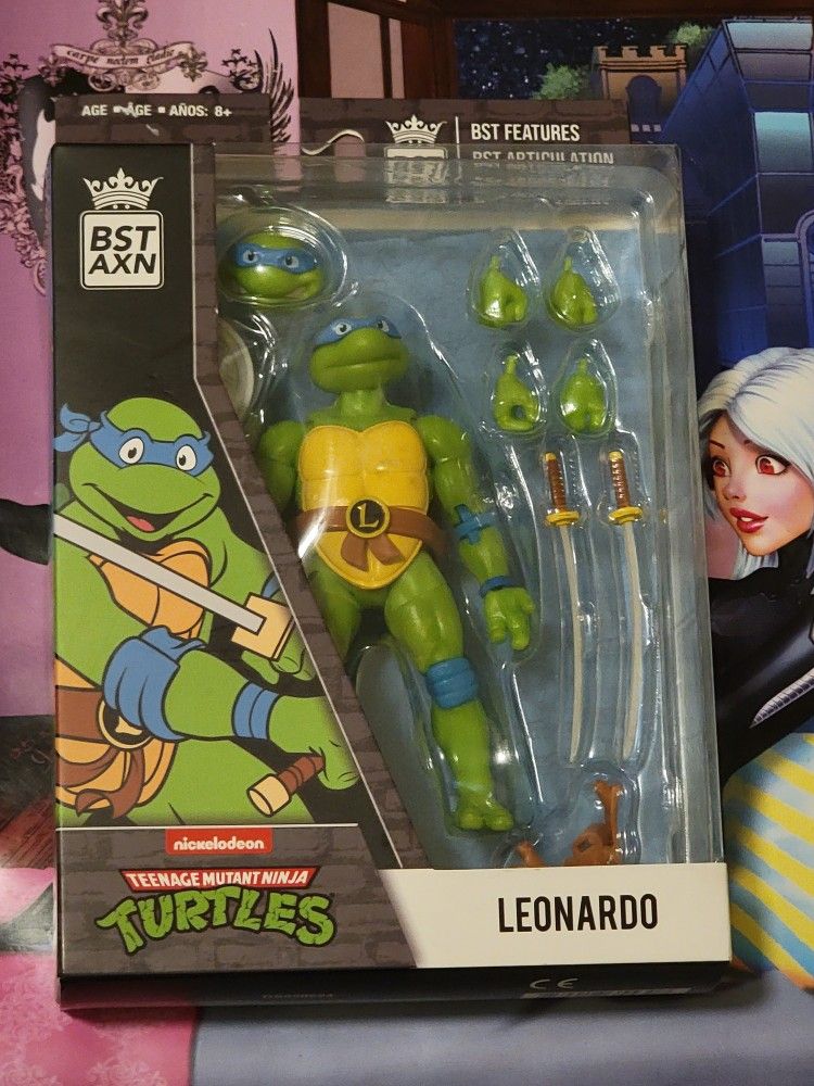 BST AXN Nickelodeon Teenage Mutant Ninja Turtles Leonardo Action figure 🏜🐓🏜