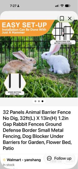 Dog pet rabbit turtle fence gate panels  32’
