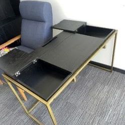 Article Oscuro Writing Desk Black Wood 