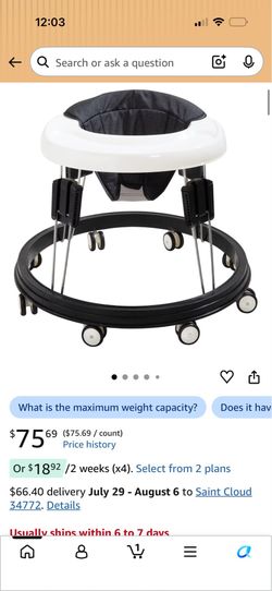 Baby walker like new🚨