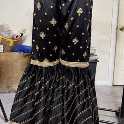 Silk Fancy Garara Pant/ Flare Pants