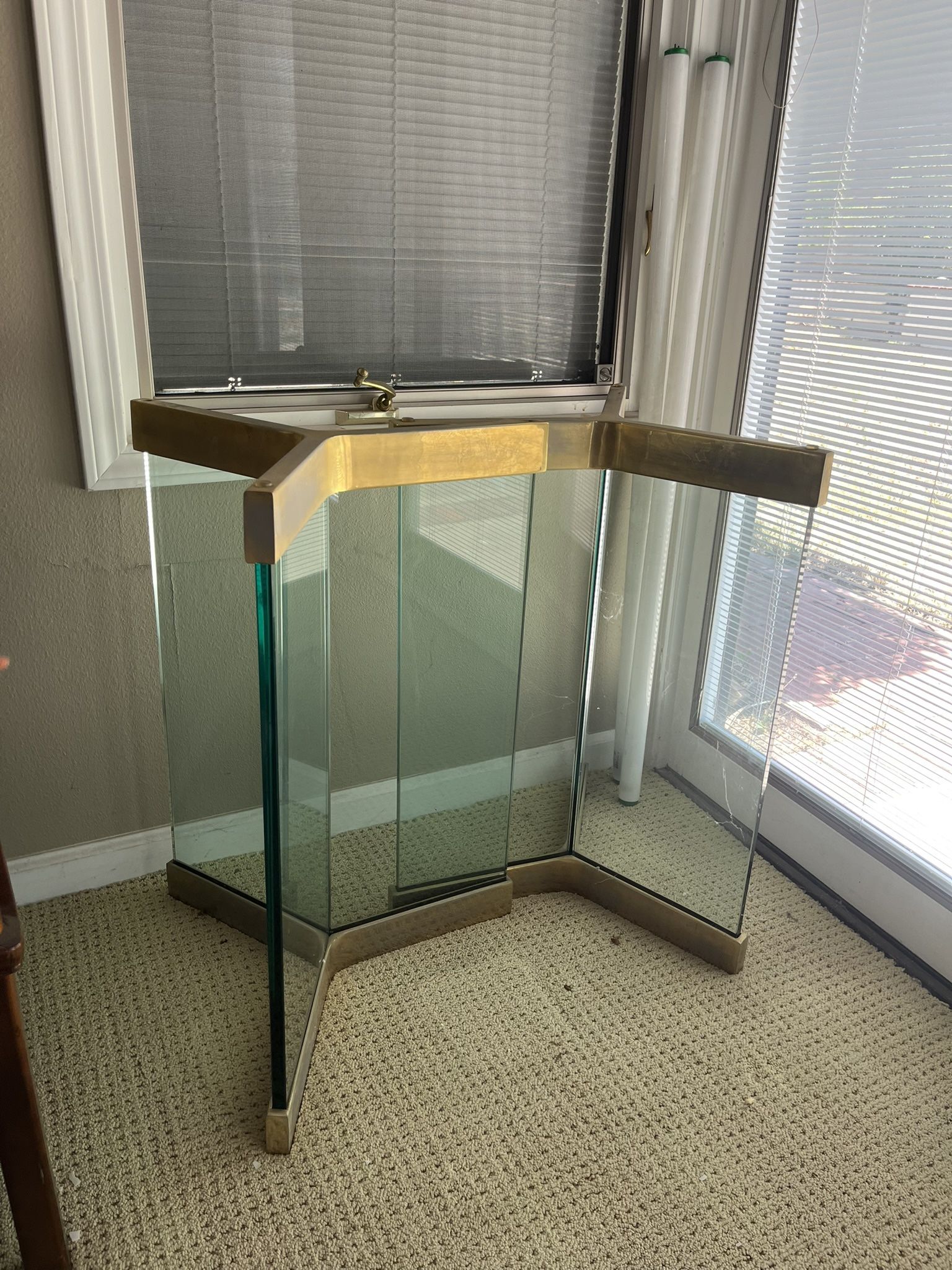Large Glass Dining Table