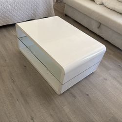 Rectangular Coffee Table White High Gloss
