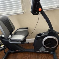 Entertainment TV stand in exercise bike