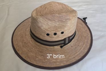 Woven straw lifeguard / gardener sun hat