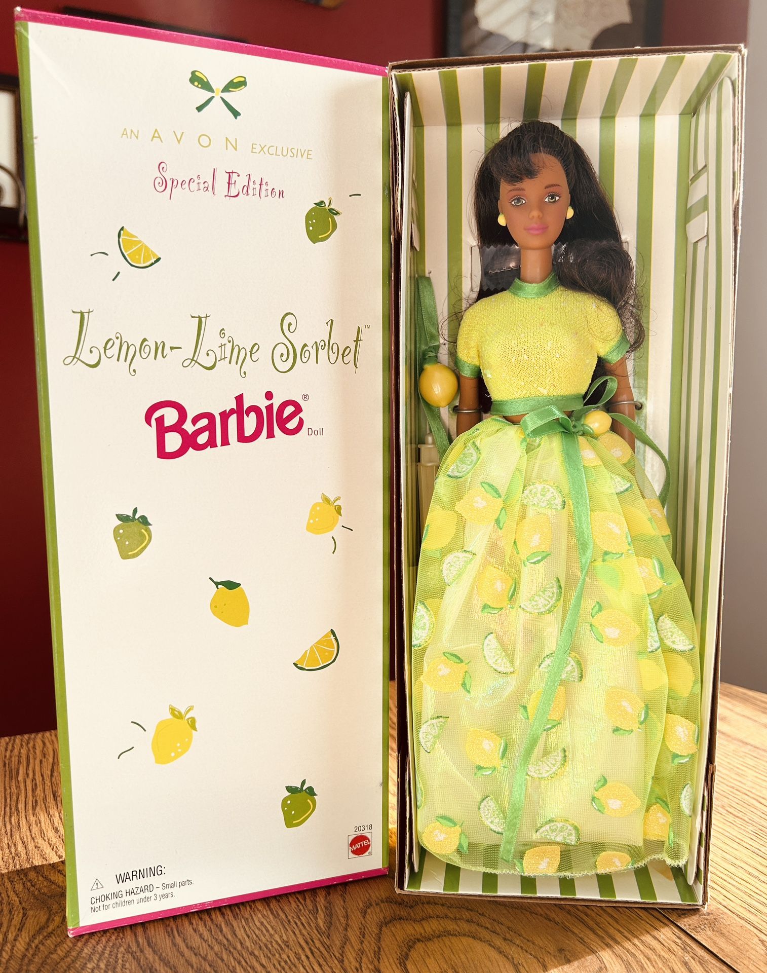1998 Avon Lemon Line Sherbet Barbie