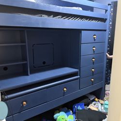 Loft Bed - With Desk And Drawers. So Much Storage! 
