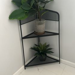 Metal Corner Plant Stand 