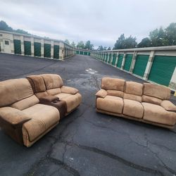 Brown Reclining Sofas 🛋 Delivery Available 