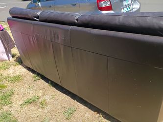 Brown Leather Couch