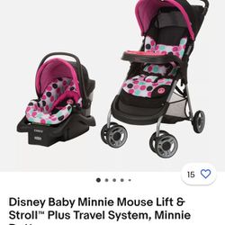 Minnie Mouse Car Seat/stroller Combo