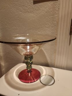 Decoration wine glass/fruit , candy dish