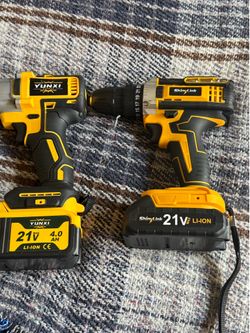 A pair of impact drivers