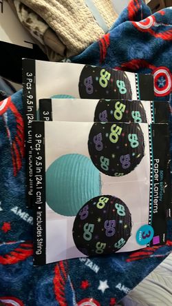 50th birthday lanterns $10 3 pk