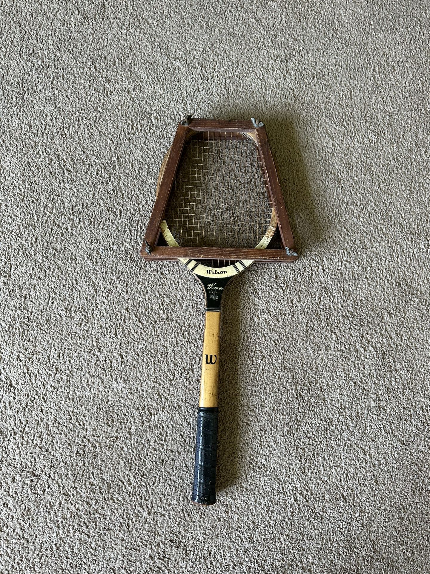 Antique Jack Kramer Wilson Wooden Tennis Racket 