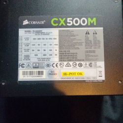 Corsair Cx500m Power Supply Model: 75-002017