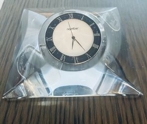 Crystal Clock by Nambe 