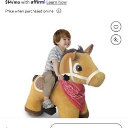 Kids Ride On Horse With Stable 