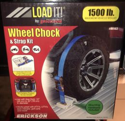 Load It 1500lb Wheel Chock And Strap Kit By Erickson