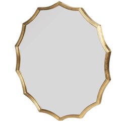 New 40-Inch Round Sunburst Wall Mirror with Lustrous Gold Frame, Versatile Wall Decor