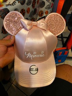 Disney Minnie Mouse Rose Gold Sequin Ear Hat