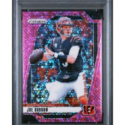 Joe Burrow Pink Refractor PSA 9