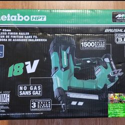 Metabo Hpt 16ga Cordless Finish Nailer Kit Brushless $200 Firm Pickup Only 