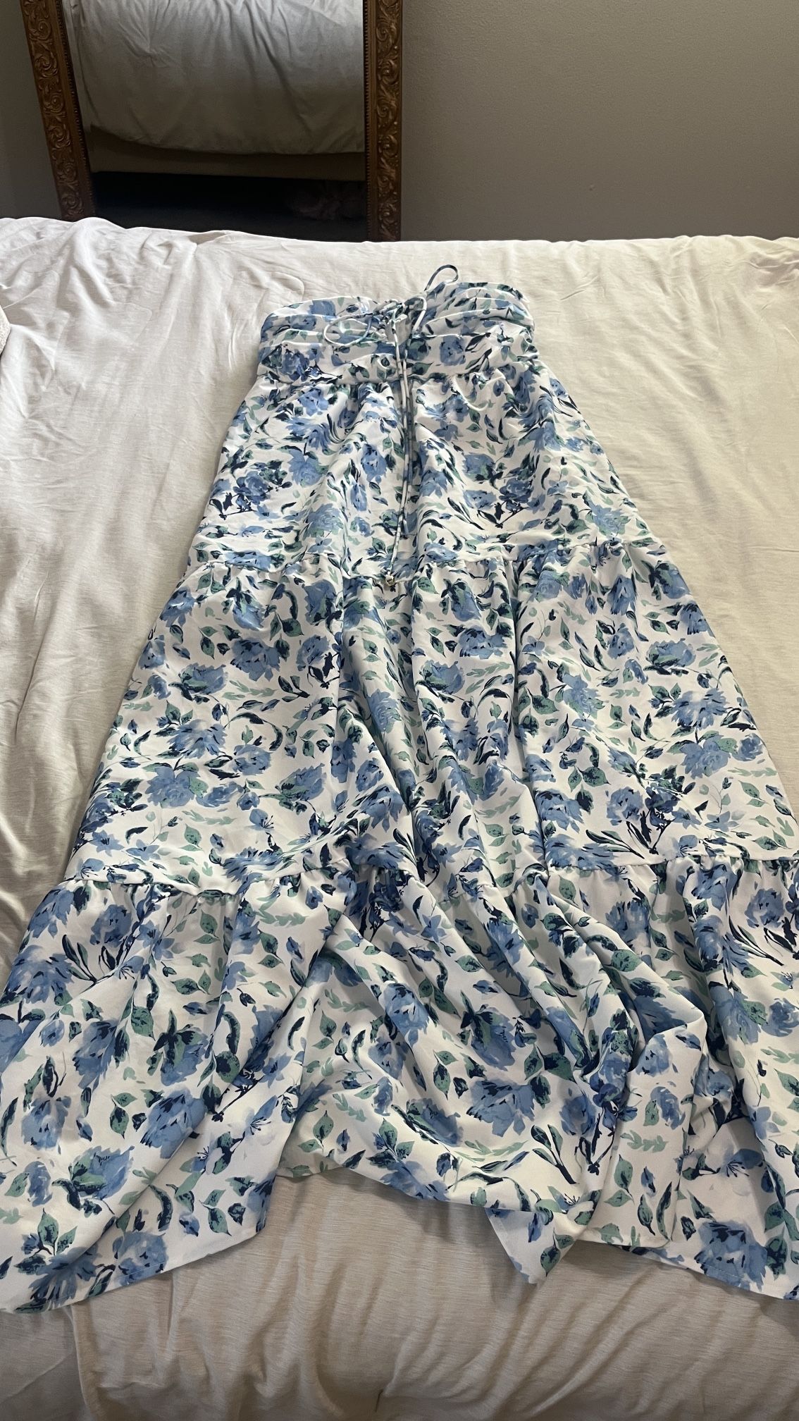 Floral Blue Dress