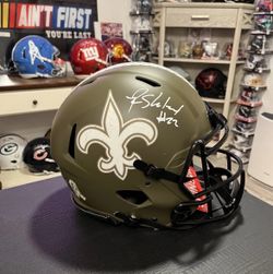 Saints Rashid Shaheed “STS” Autographed Authentic Full Size Authenticated Helmet