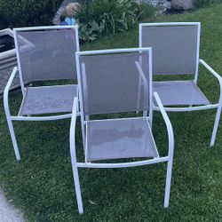 Patio Chair Set 3 Each  $10