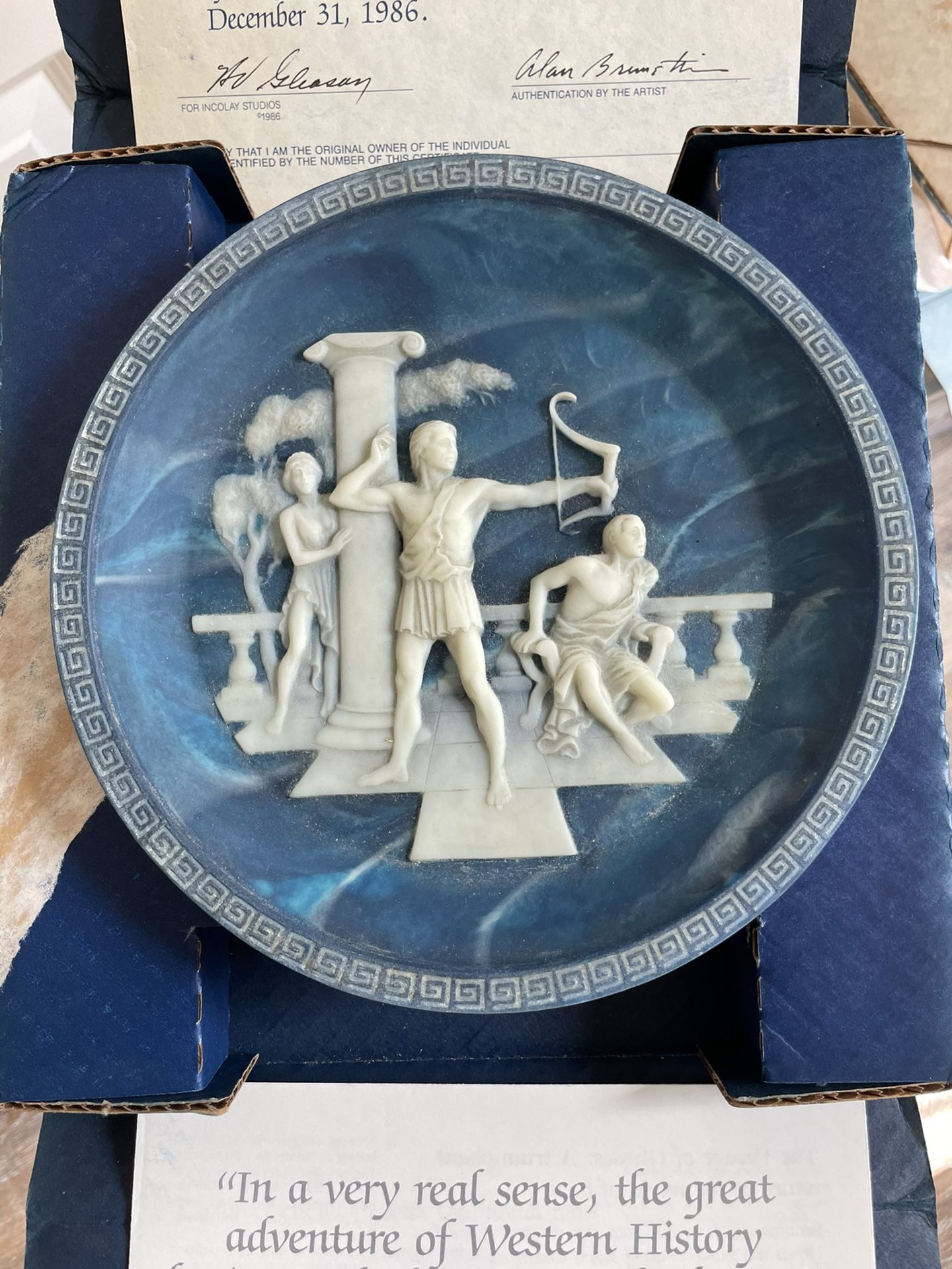 Incolay Studios Collector Plates (Voyage Of Ulysses Series)