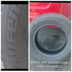 Brand New Set Of Studded Tires 225/65R27