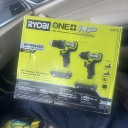 Ryobi One Hp Brushless Two Drill Set
