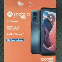 Motorola G Play 2024 Boost Mobile Cell Phone Brand New 