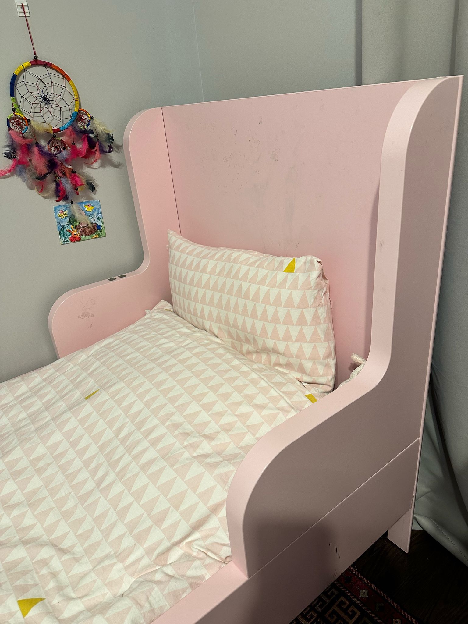 IKEA Busunge Pink Kids bed
