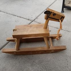 Vintage 1970's Cornwall Rocking Horse