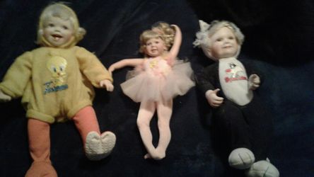 Tweetybird/ sylvester porcelain dolls!!